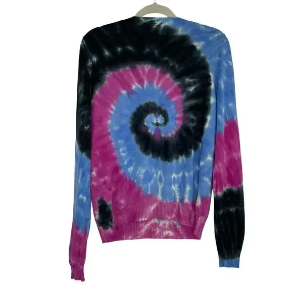Kujten Tie Dye Cashmere Luxury Sweater Women's size 4 100% Cashmere - Picture 4 of 15